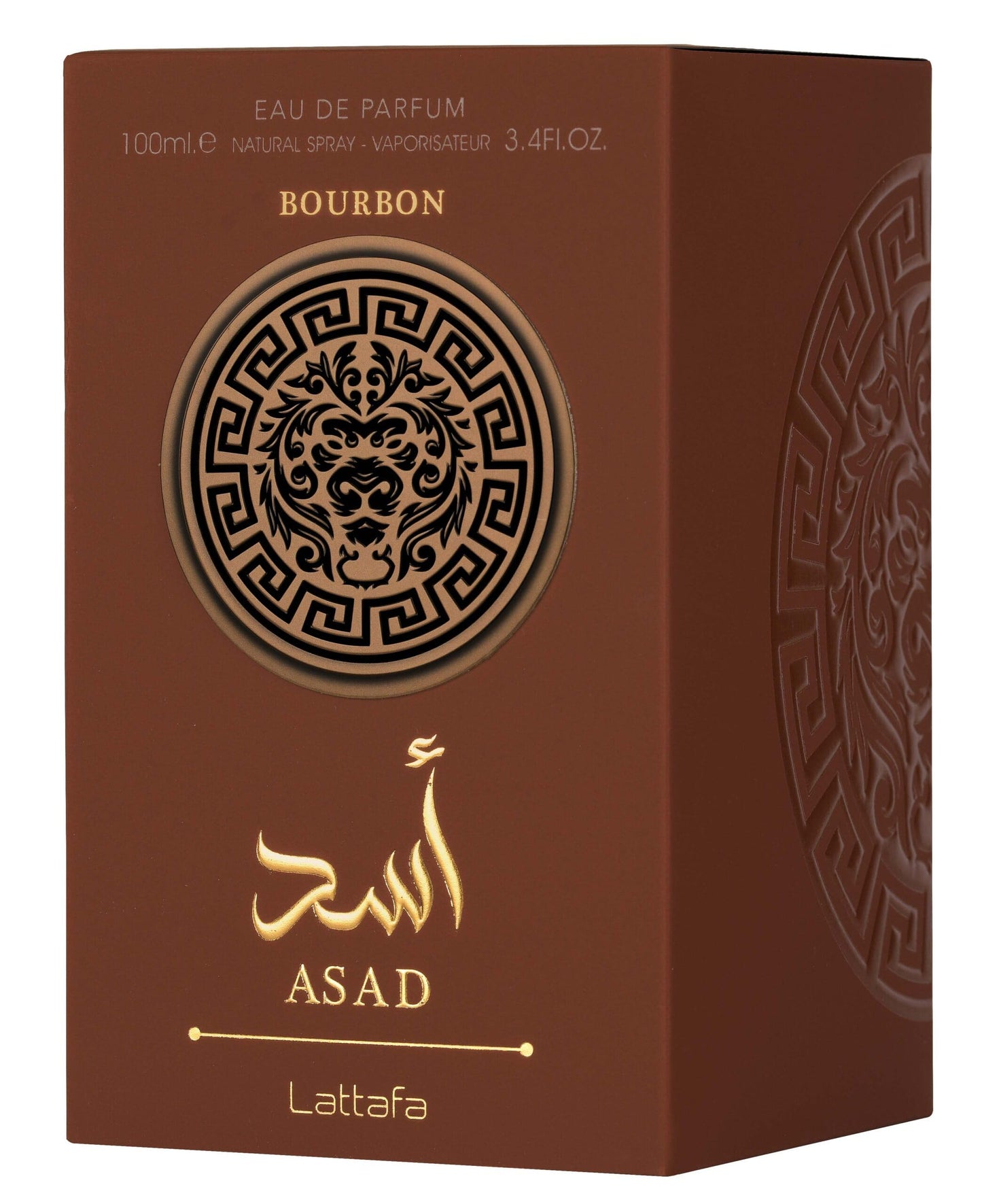 Lattafa Asad Bourbon EDP Unisex (3.4 Ounce / 100 ml)