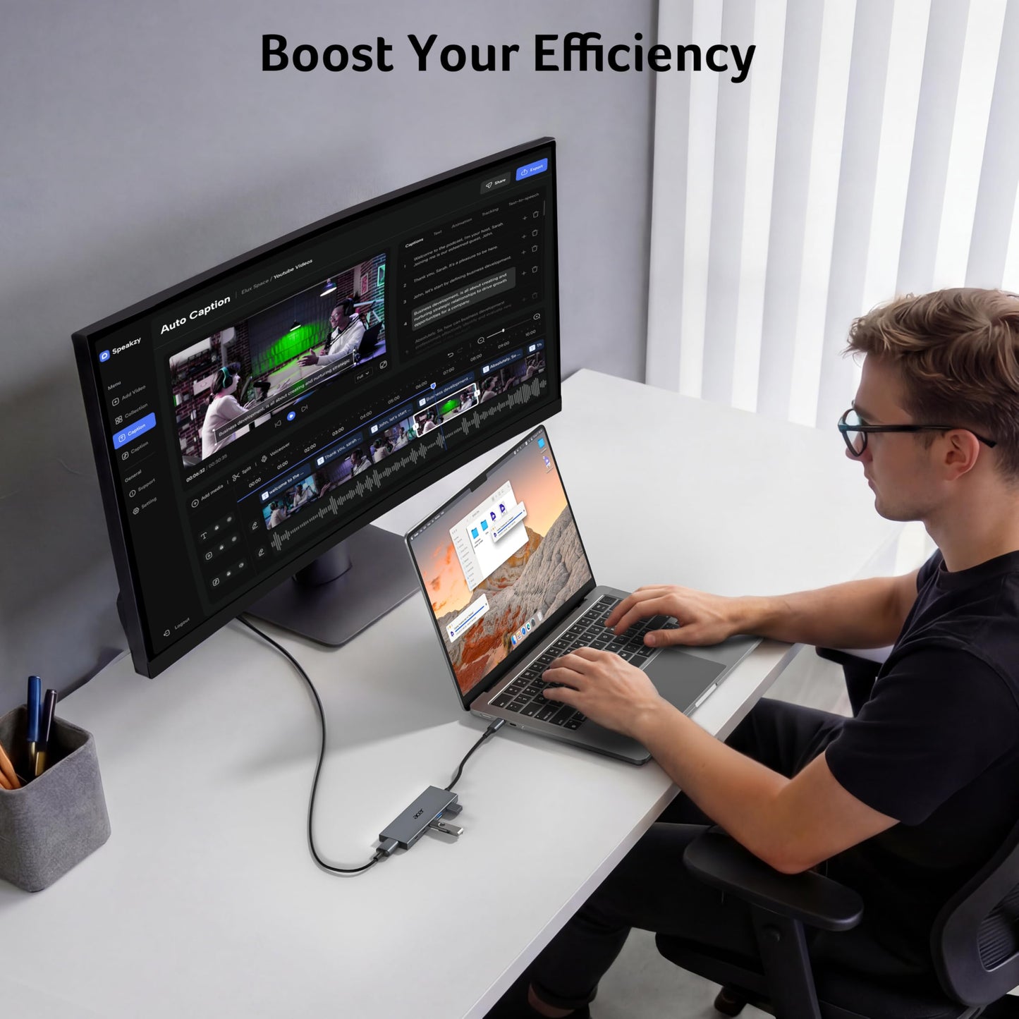 Acer Hub USB-C 6 en 1 (100W PD)