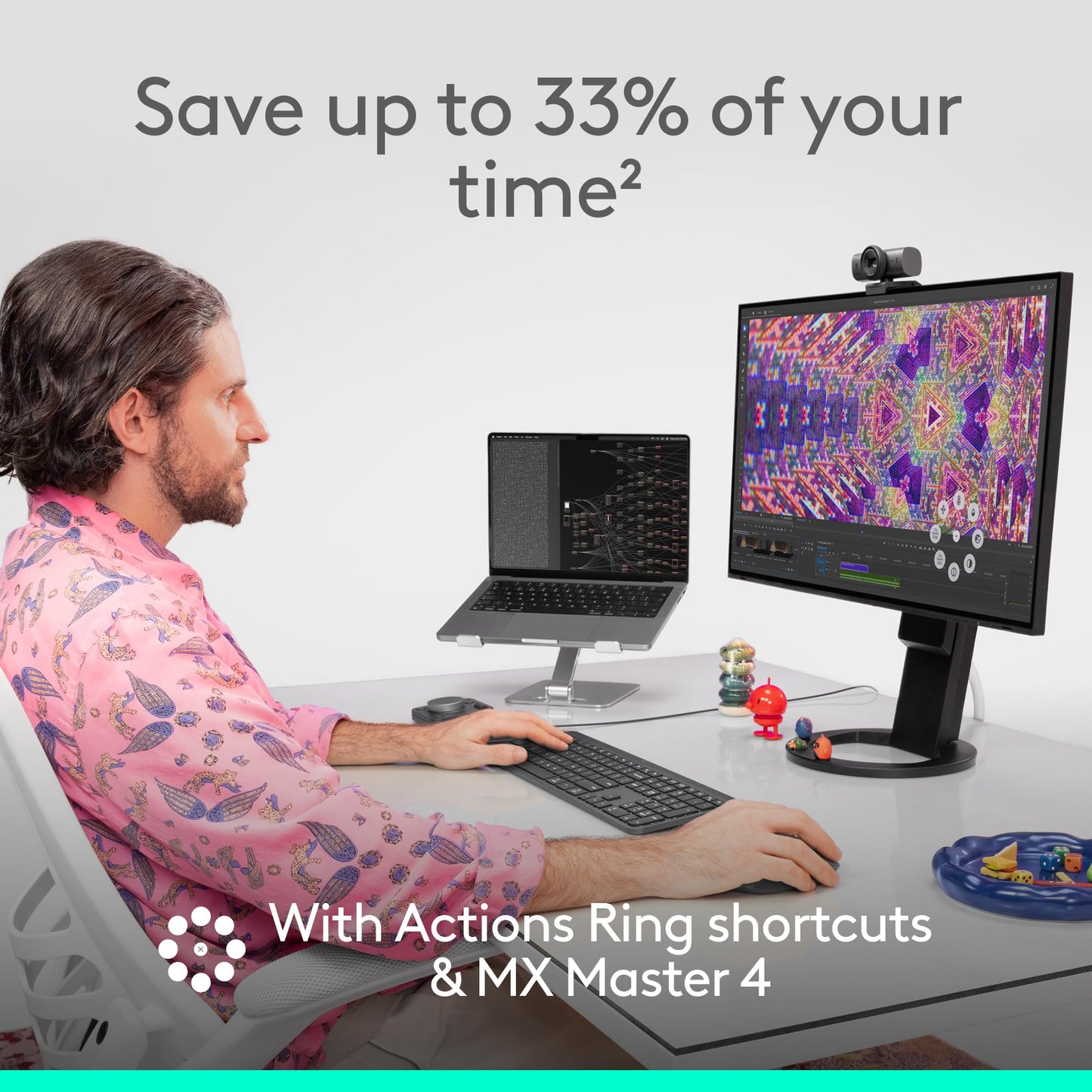 Logitech Ratón Inalámbrico Ergonómico MX Master 4 (Grafito)