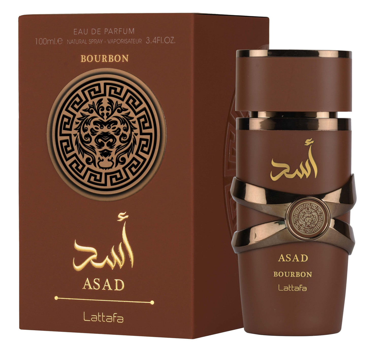 Lattafa Asad Bourbon EDP Unisex (3.4 Ounce / 100 ml)