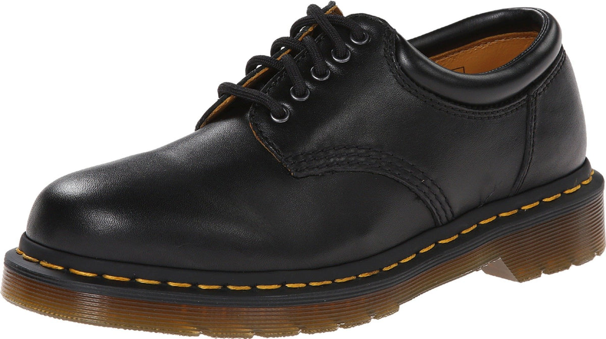 Dr. Martens 8053 5 Eye Padded Collar Shoe, Black Nappa
