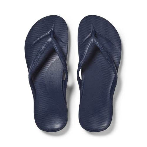 Archies Arch Support Flip Flops, Men & Women, Navy
