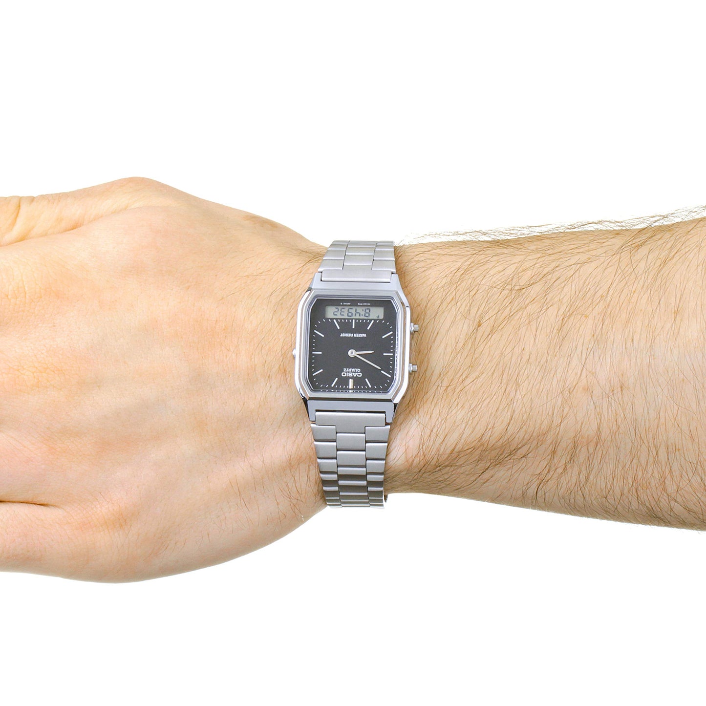 Casio AQ-230A-1DMQYEF Mens Combi Bracelet Watch