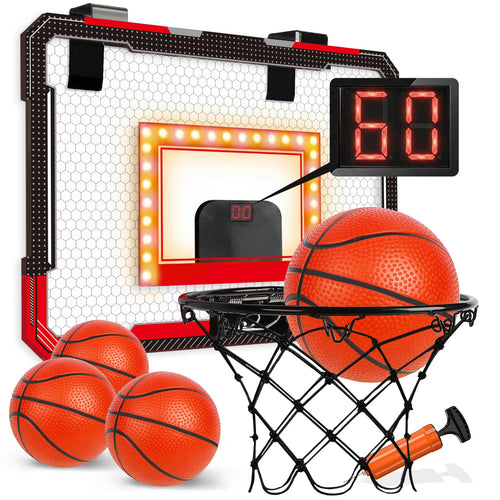TOY Life Aro de Baloncesto LED para Interiores (Para 3-9 Años)