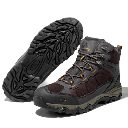 NORTIV 8 Men's Waterproof Hiking Boots Outdoor Mid Trekking Lightweight Mountaineering Shoes Paladin,Size 6.5,Brown,JS19004M