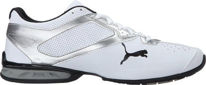 PUMA Men's Tazon 6 FM Cross Training Shoes, White-Silver-Black