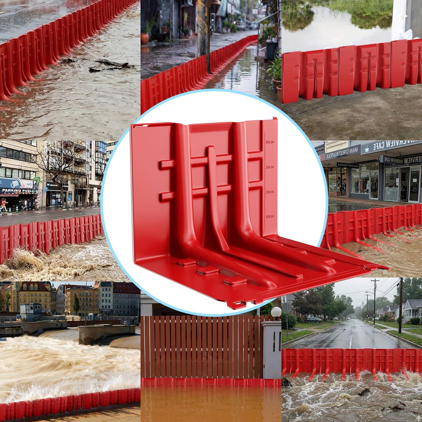 Barrera de Protección contra Inundaciones de ABS (Paquete de 4)