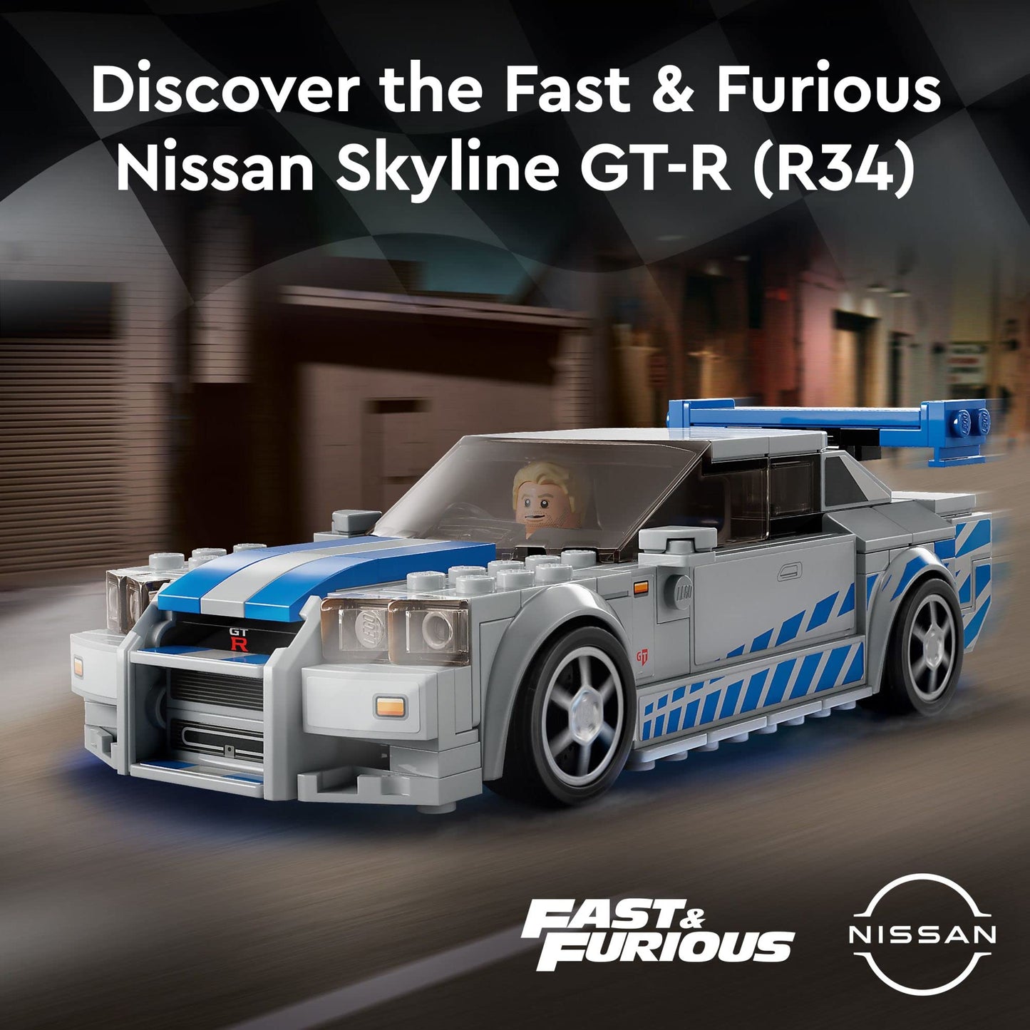 LEGO Speed Champions 2 Fast 2 Furious Nissan Skyline GT-R R34 (76917)