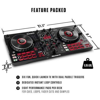 Numark Controlador Mixtrack Platinum FX Serato DJ