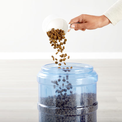 Amazon Basics Dispensador de Comida y Agua de Gran Capacidad (Gris)