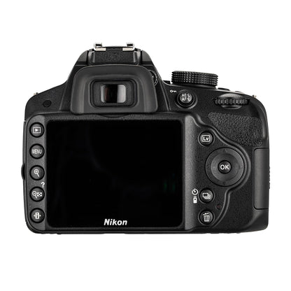 Nikon D3200 24.2MP DSLR Camera Kit with 18-55mm VR Zoom Lens – Full HD 1080p Video Capture, Fast 11-Point Autofocus System + 128GB Memory Card + Protective Memory Card Case + Camera Bag + More