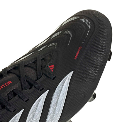 adidas Unisex League Firm Ground, Black/White/Lucid Red