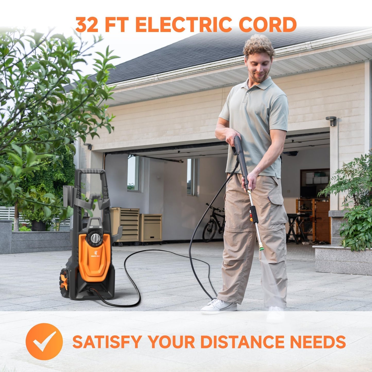 Giraffe Tools Hidrolavadora Eléctrica (2400 PSI)
