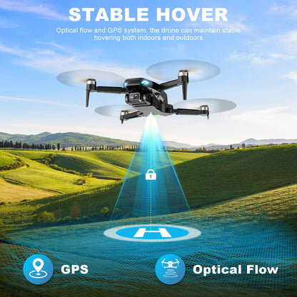 Dron GPS con Cámara 2K HD FPV para Adultos (Black)