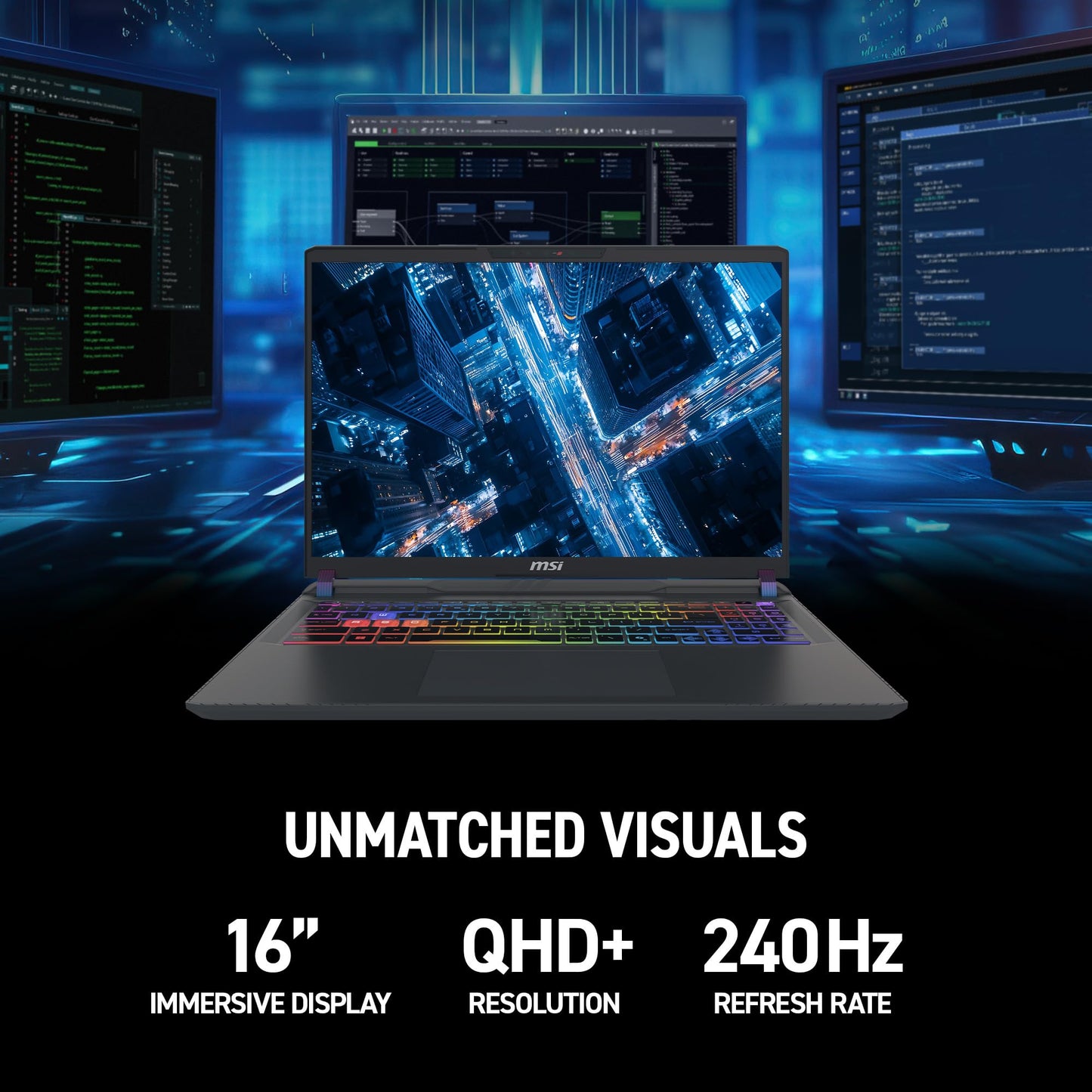 msi Vector 16 HX AI Laptop de Gaming 16" (1TB NVMe SSD)