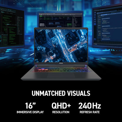 msi Vector 16 HX AI Laptop de Gaming 16" (1TB NVMe SSD)