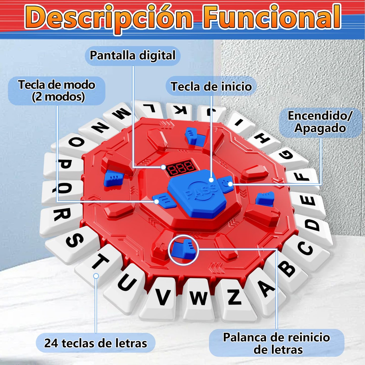 Resflycheng Juego de Mesa Interactivo (35 Tarjetas / 2 Modos)