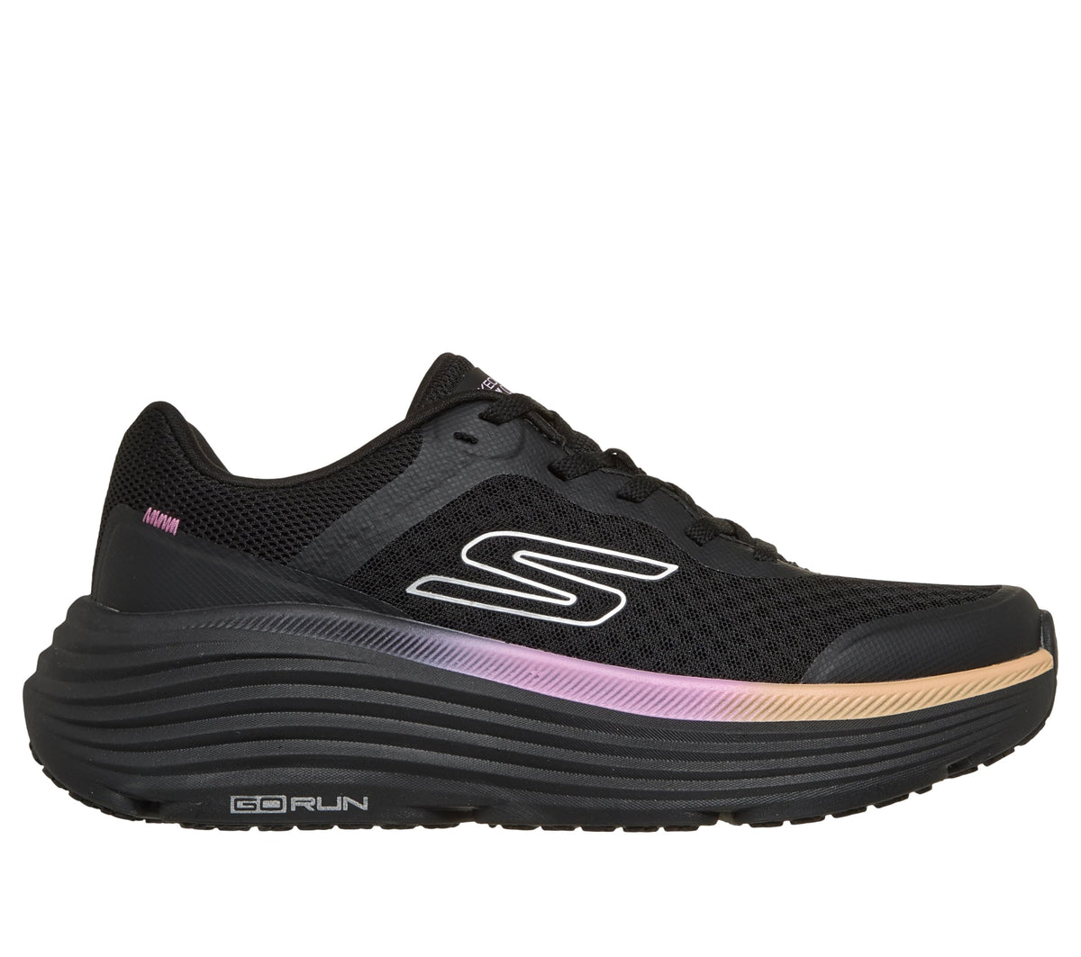 Skechers Women's Max Cushioning Endeavour Canova Sneaker, Black/Pink