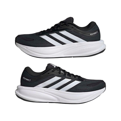 adidas Men's Response 2 Running, Black/White/Matte Silver