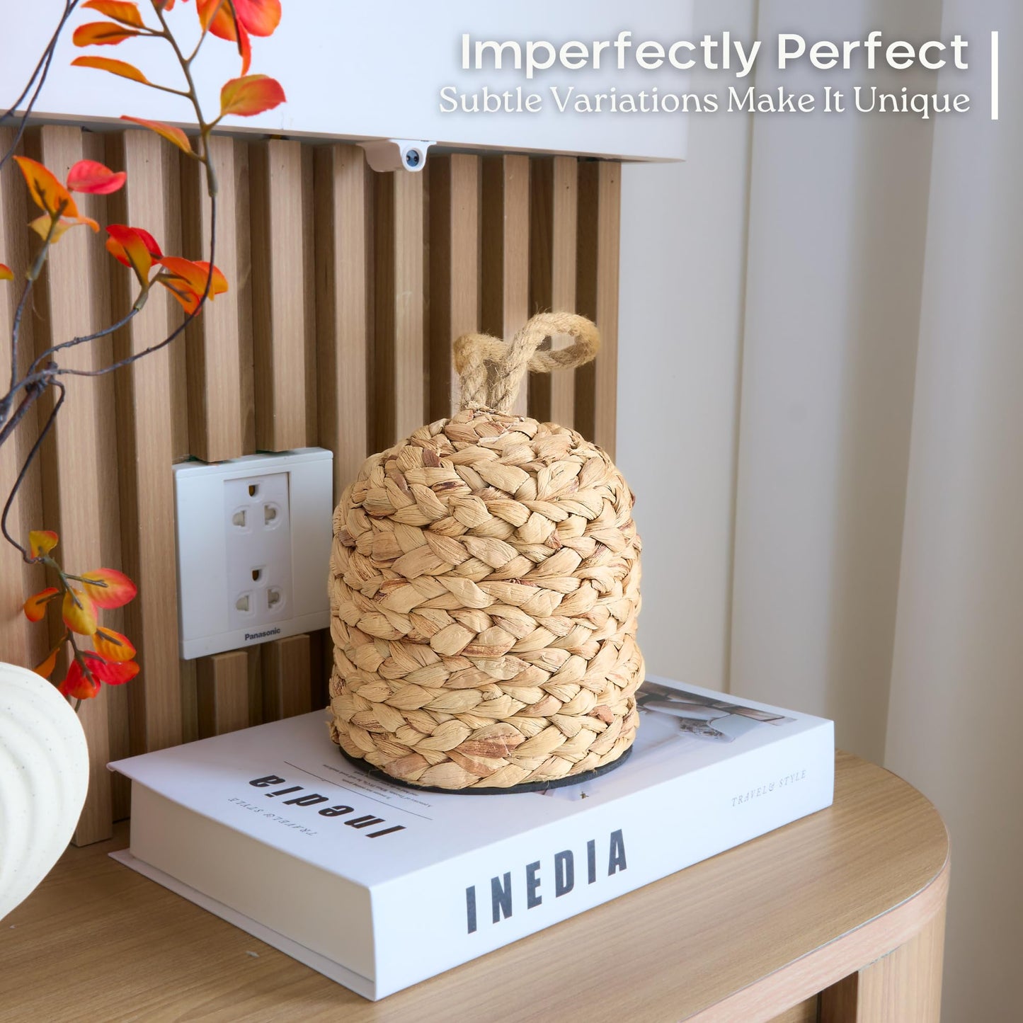 CHI AN HOME Tope Decorativo Natural para Puerta (4.4 lbs / 4.7" D x 6.3" H)