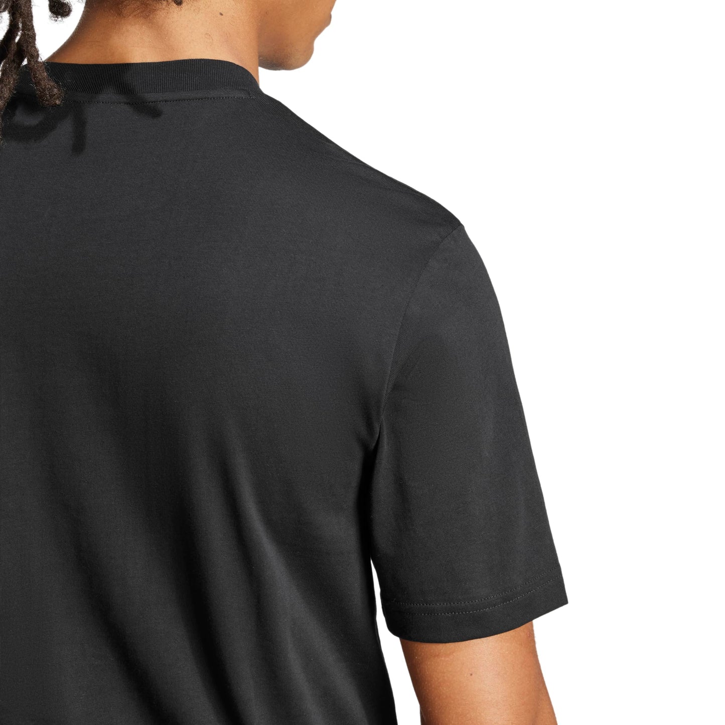Adidas Camiseta Deportiva Essentials Small Logo para Hombre (Negro y Blanco / Talla XL)