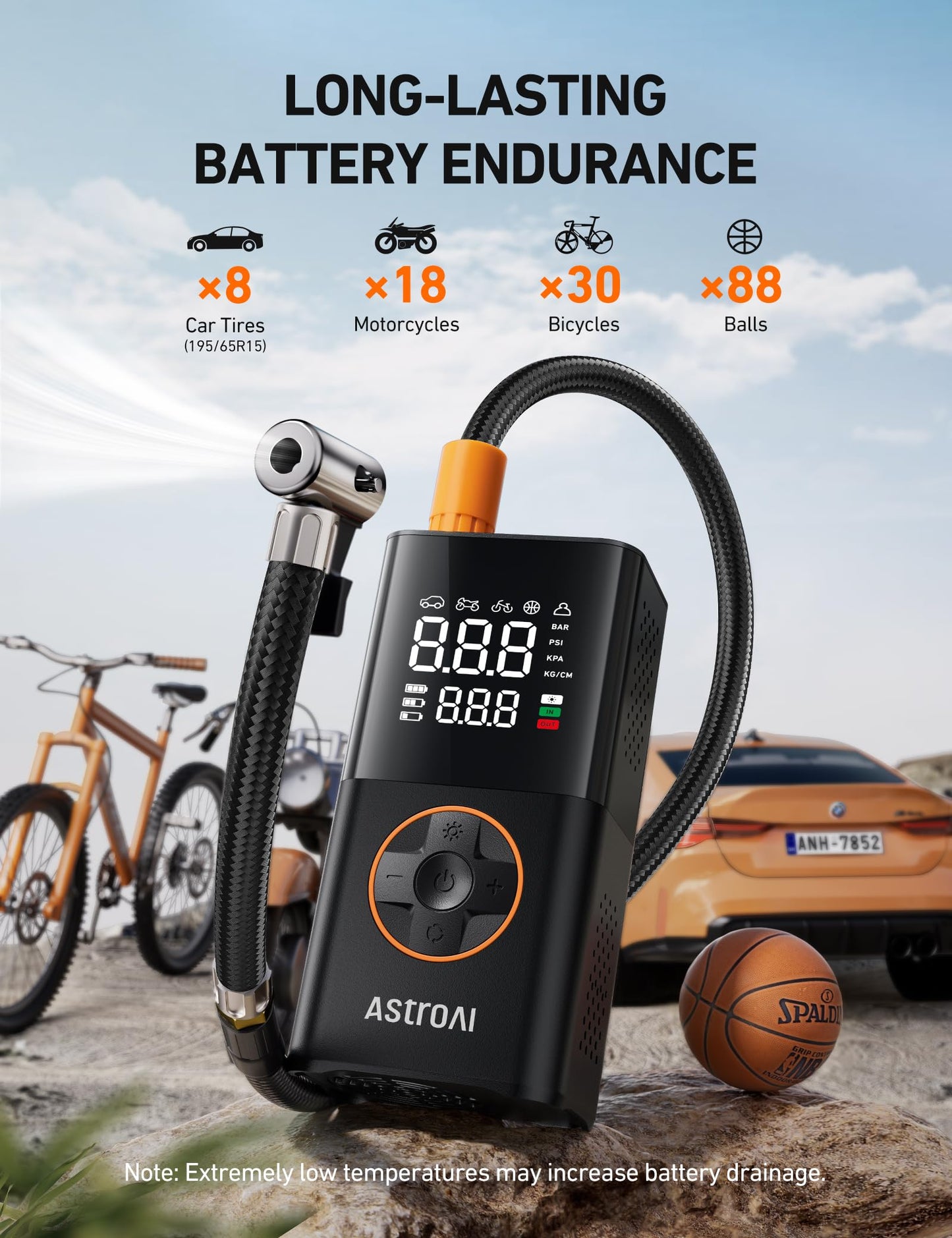 AstroAI Compresor de Aire Portátil L7 (150 PSI)