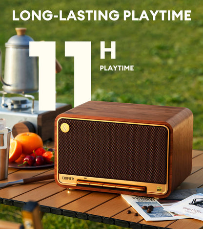 Edifier D32 Altavoz Inalámbrico de Mesa (Marrón / 60W RMS)