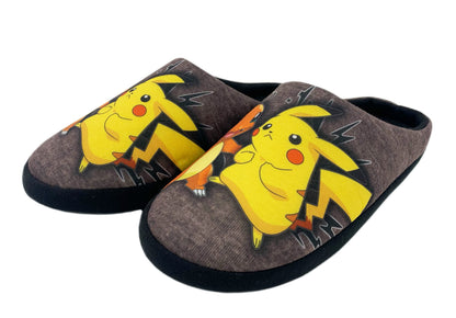 William Lamb Mens Pokemon Huxley Slip On Mule Slippers (Medium, medium)