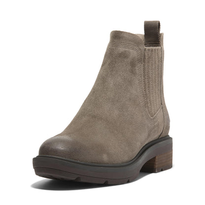 Timberland Women's Brimfield Mid Chelsea Boot, Medium Brown Suede