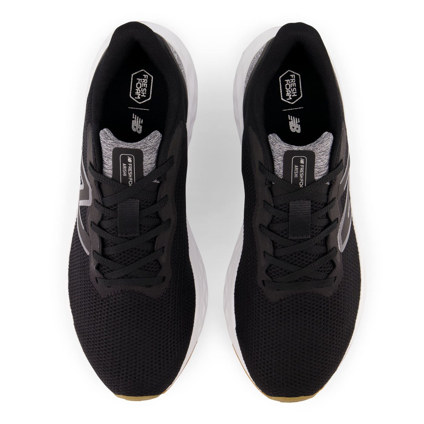 New Balance Men's Fresh Foam Arishi V4 Running Shoe, Black/Silver Metallic/Gum 2