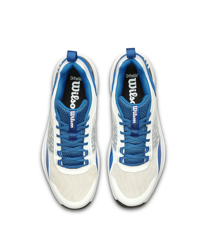 WILSON Hurakn Pro V2 Men's Padel Shoe - White/Deja Vu Blue/Black