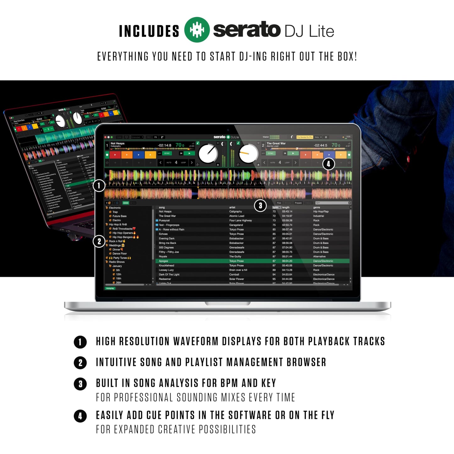 Numark Controlador Mixtrack Platinum FX Serato DJ