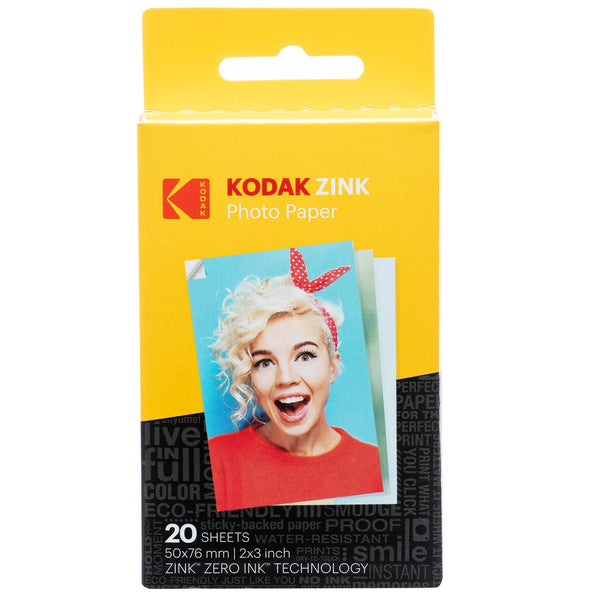 KODAK Papel Fotográfico ZINK Premium 2x3 (20 Hojas)