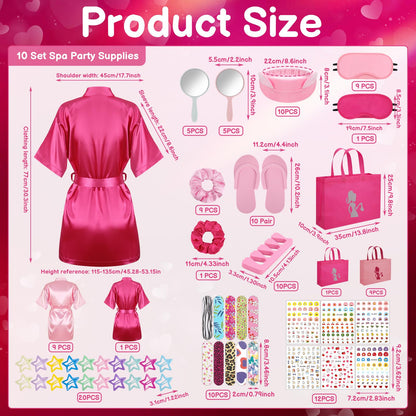 Kit de Fiesta de Spa para Niñas (122 Piezas)