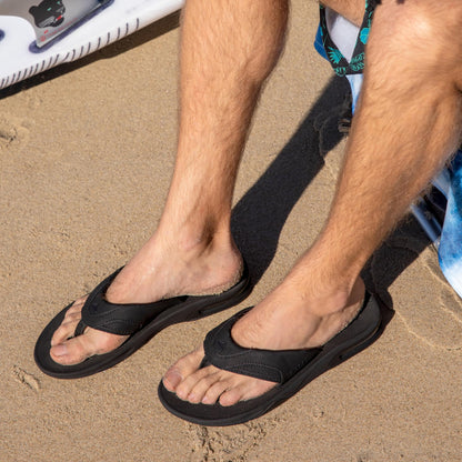 REEF Fanning Mens Sandal All Black 10