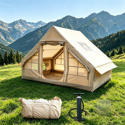 Tienda de Campaña Inflable Glamping (Beige / 9.8 * 6.9ft)