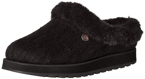 Skechers Women's Keepsakes – Ice Angel Slipper, Black/Black