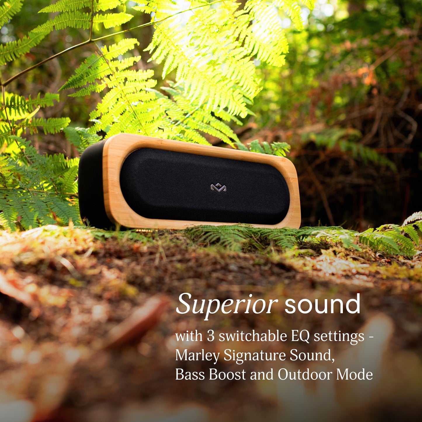 House of Marley Get Together Go Altavoz Portátil (Negro Característico / Bluetooth 6.0)