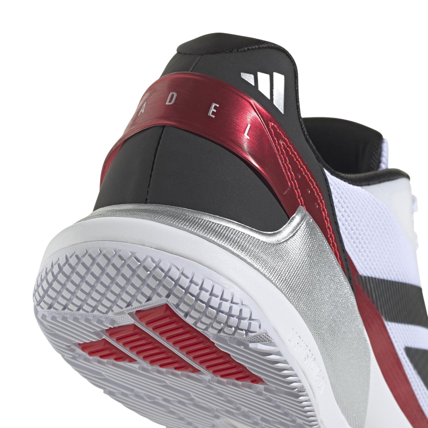 Adidas Mens Crazyquick Lightstrike Padel Tennis, White/Black/Lucid Red