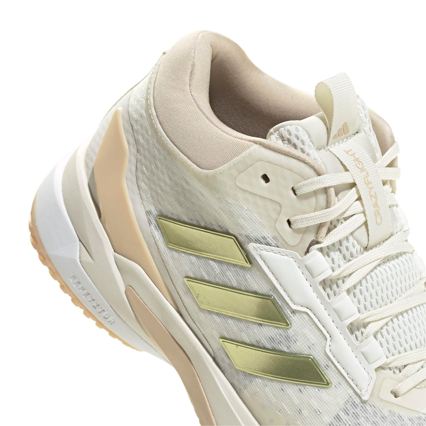 Adidas Women's Crazyflight 6 Mid Top, Off White/Gold Metallic/Crystal Sand