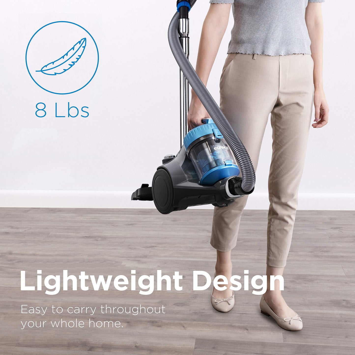 Eureka Aspiradora de Bote sin Bolsa WhirlWind (Azul / 2.5L)