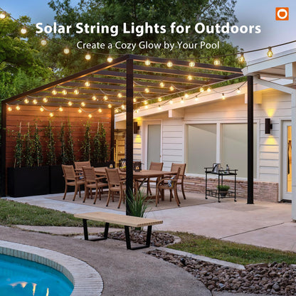 addlon Tira de Luces Solares G40 para Exterior (100FT)