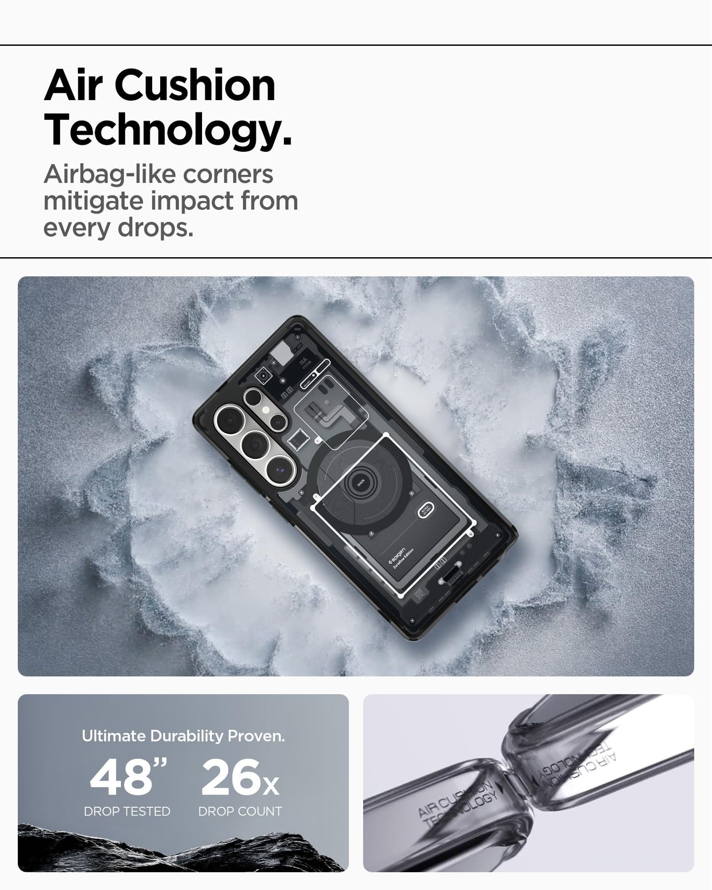 Spigen Funda Ultra Hybrid MagFit para Galaxy S25 Ultra (Zero One)