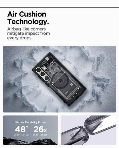 Spigen Funda Ultra Hybrid MagFit para Galaxy S25 Ultra (Zero One)