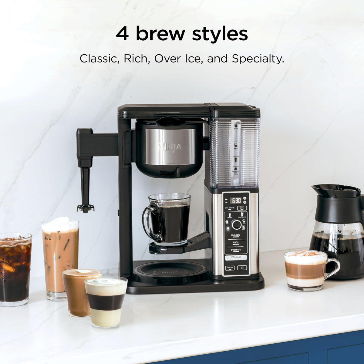 Ninja Cafetera con Espumador CM401 (10 Tazas / Black)