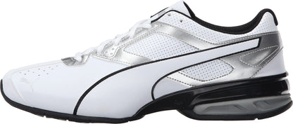PUMA Men's Tazon 6 FM Cross Training Shoes, White-Silver-Black