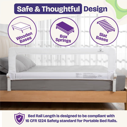 ComfyBumpy Baranda de Cama para Niños (Gray)