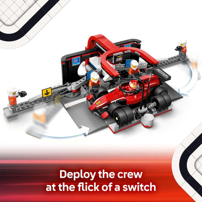 LEGO City Parada de Boxes y Equipo F1 con Auto Ferrari (Modelo 60443)