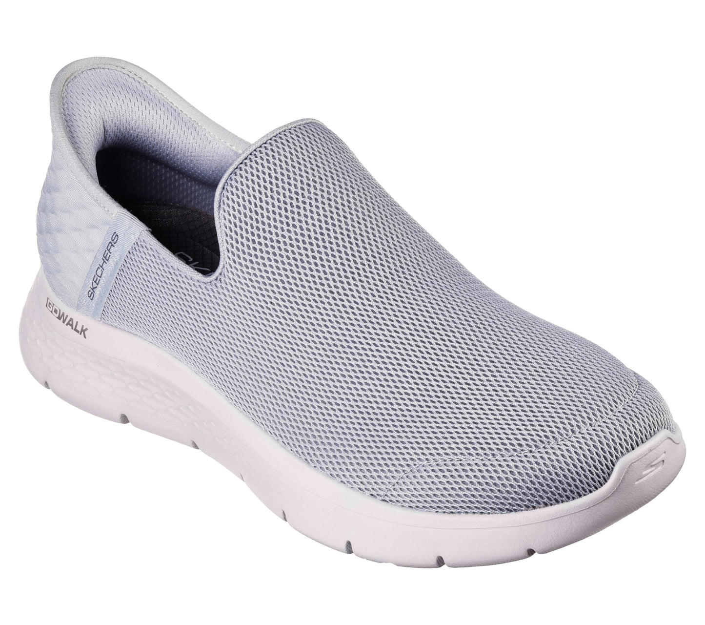 Skechers Men's Go Walk Flex No Hands Hands Free Slip-Ins Sneaker, Light Gray