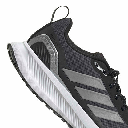 adidas Women's Run Falcon 5 Trail Running, Black/Silver Metallic/Carbon
